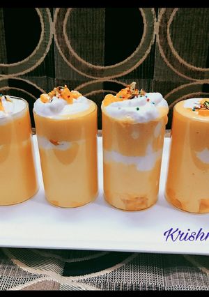 A picture of Mango Mastani🥭🍹.