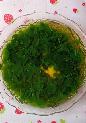 Foto resep Sayur bening kunci daun kelor