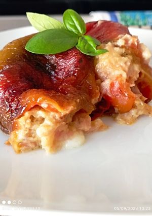 Foto di Involtini di peperoni con tonno, mortadella e Galbanino