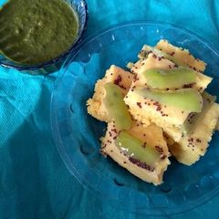 A picture of Khaman Dhokla🍘.