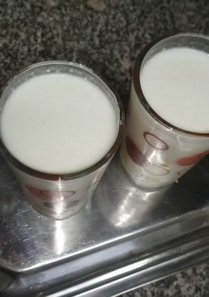 صورة لوصفة لبن بجوز الهند