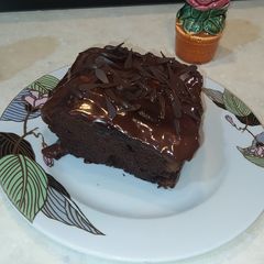 A picture of Double chocolate cake.