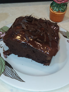 A picture of Double chocolate cake.
