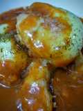 Mozzarella sin carroza con atún bañada en crema de tomate casera