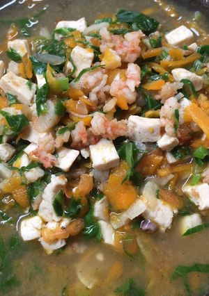 Foto resep Capcay udang tahu (mpasi 9m+)