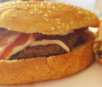 Easy Making Recipe Bean patty burger Delicious Nutritious