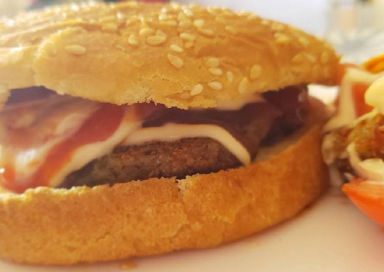 Bean patty burger?