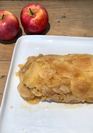 Une photo de Terrine de pommes caramélisées