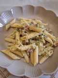 Penne Rigate con Speck, Zucchine e Anacardi