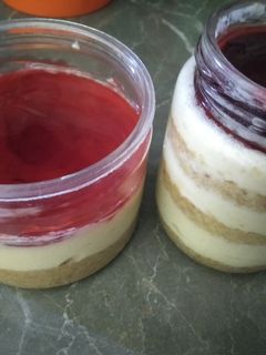Foto resep Cheese cake in jar (unbake no oven & mixer) mudah & anti gagal