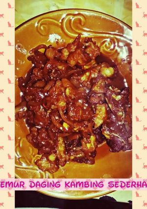 Foto resep Semur daging kambing sederhana