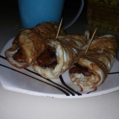 A picture of Egg nd plantain roll.
