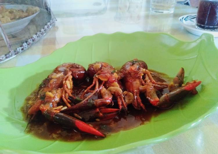 Proses Membuat Lobster asam manis🦐, Lezat