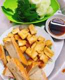 Món chay: Bún đậu chả quế nước tương