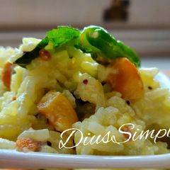 A picture of Curd Rice (Dahi Bhat).