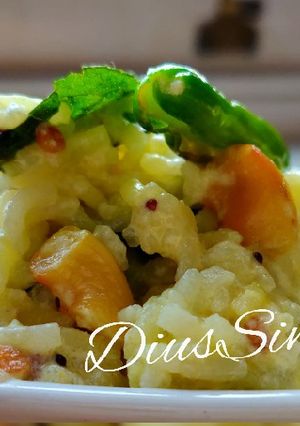 A picture of Curd Rice (Dahi Bhat).