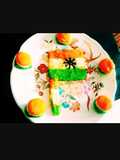 Tri colour tasty delicious Tiranga sweet