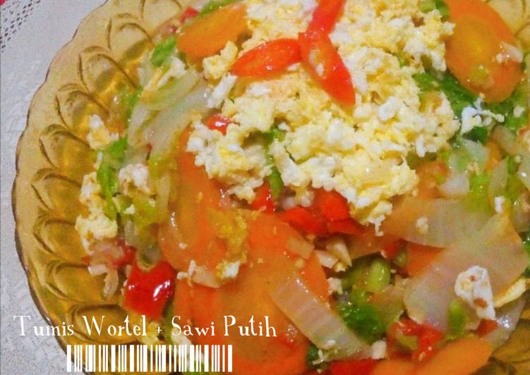 Resep Tumis Wortel + Sawi Putih, Lezat Sekali