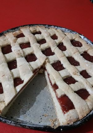 Una foto de Pasta frola de membrillo