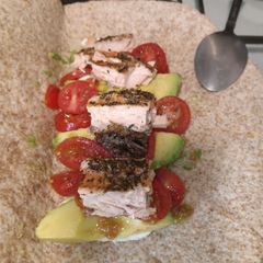 Salmon Fillet Wraps with Tomato, Mozzarella, and Avocado A picture of Salmon Fillet Wraps with Tomato, Mozzarella, and Avocado.