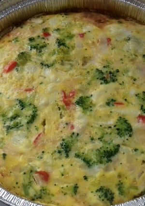 Foto principal de Pastel de brócoli y coliflor