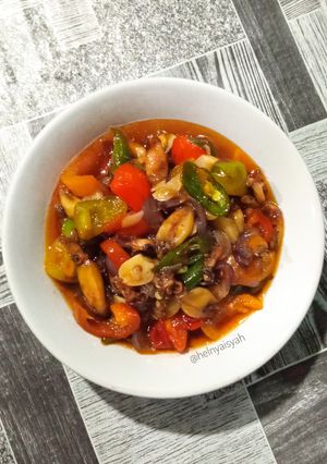 Foto resep Tumis Cumi Asin Cabe Gendot