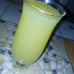 A picture of Blended pineapple juice.