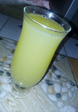 A picture of Blended pineapple juice.