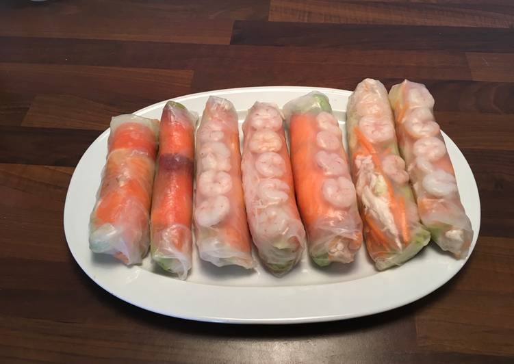 Rollito de primavera crudo