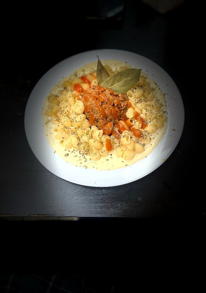 Una foto de Pasta a la bechamel