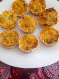 🥧Miniquiches con masa casera de dos sabores 🦐 y 🧀 🇨🇵