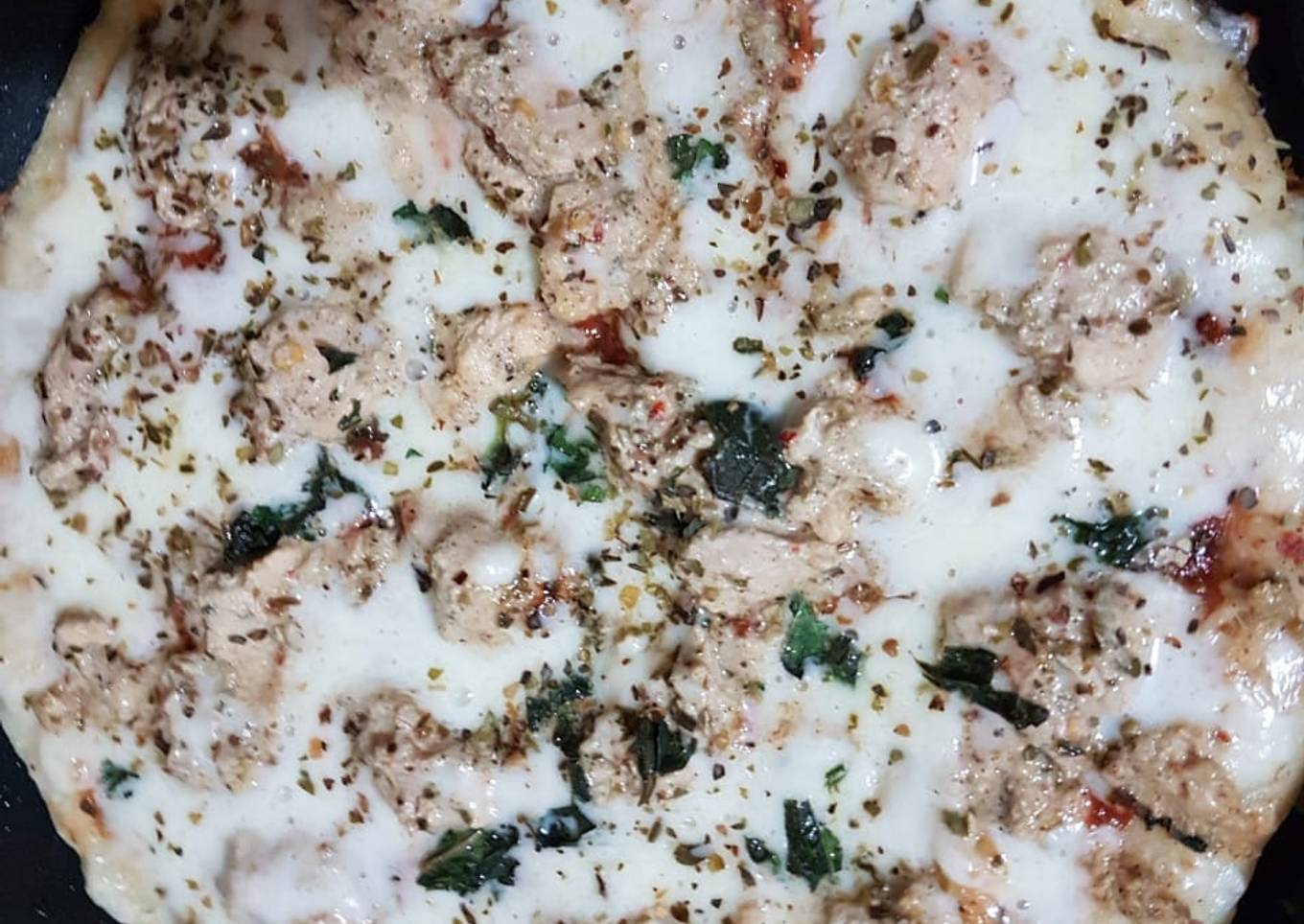 Malai Tikka pizza