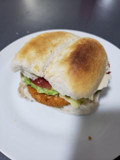 Una foto de Hamburguesas casera para la once