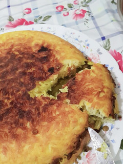 عکسی از دستور ته چین گوشت و عدس