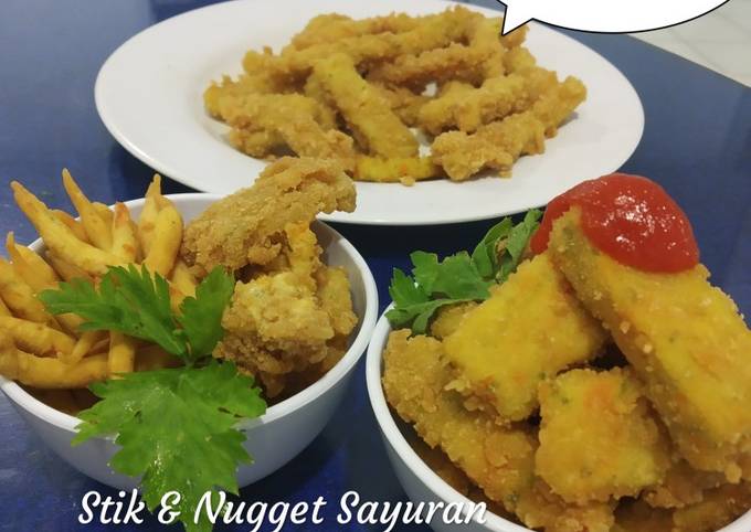 stik & nugget sayuran (2 in one)/ cemilan anak sehat - resepenakbgt.com