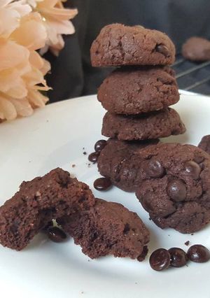 Foto resep Fudgy choco cookies #prramadhan_kukirainikukis