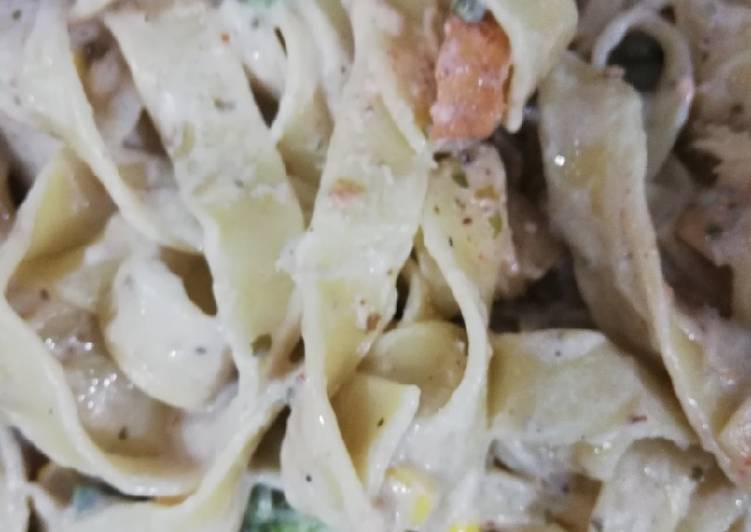 Steps to Prepare Super Quick Homemade White sauce pasta