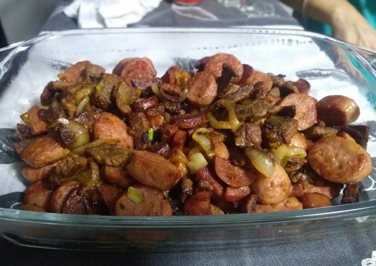 Porção De Carne, Linguiça Toscana E Calabresa - Tudogosreceitas