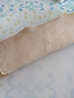 Una foto de Burrito de trigo sarraceno relleno de pollo