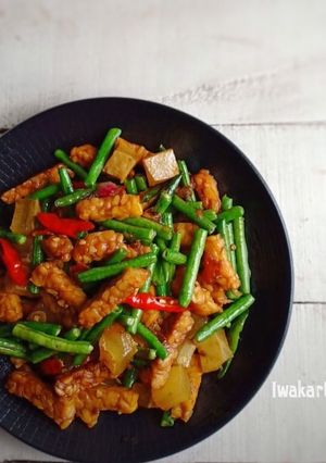 Foto resep Oseng Temkijang(Tempe Kikil Kacang Panjang)
