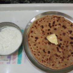 Potato paratha A picture of Potato paratha.