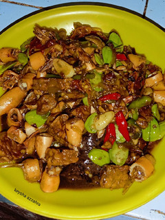 Foto resep Tumis cumi asin Pete