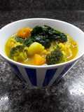 Sopa de verduras y pollo