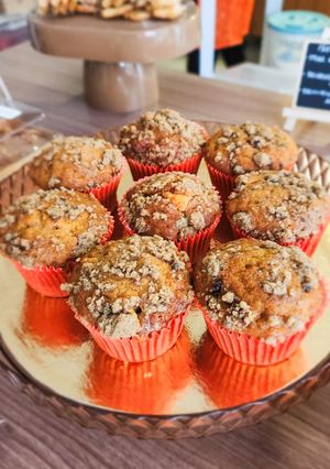 Foto de Muffin de Laranja, Cranberry e Chocolate Branco