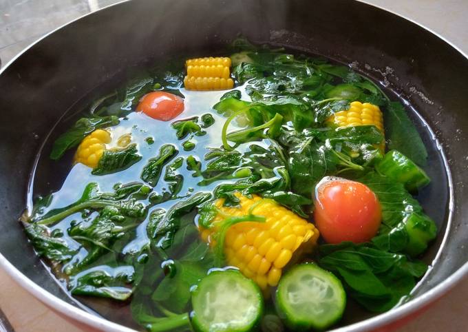 Cara Membuat Sayur Bayam Oyong Jagung manis yang Lezat