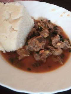 A picture of Stewed Goat meat.