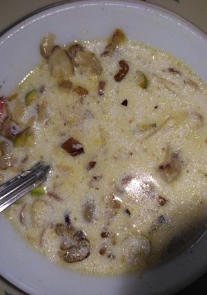 A picture of Paneer  sheer kurma.