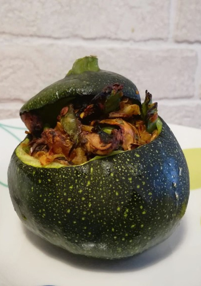 Una foto de Calabacín relleno