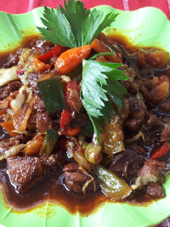 Foto resep Sate kambing goreng sayuran
