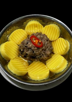 Hình của món SP.0715 - Tàu Hũ Trứng Chưng Thịt Bằm Tàu Xì.